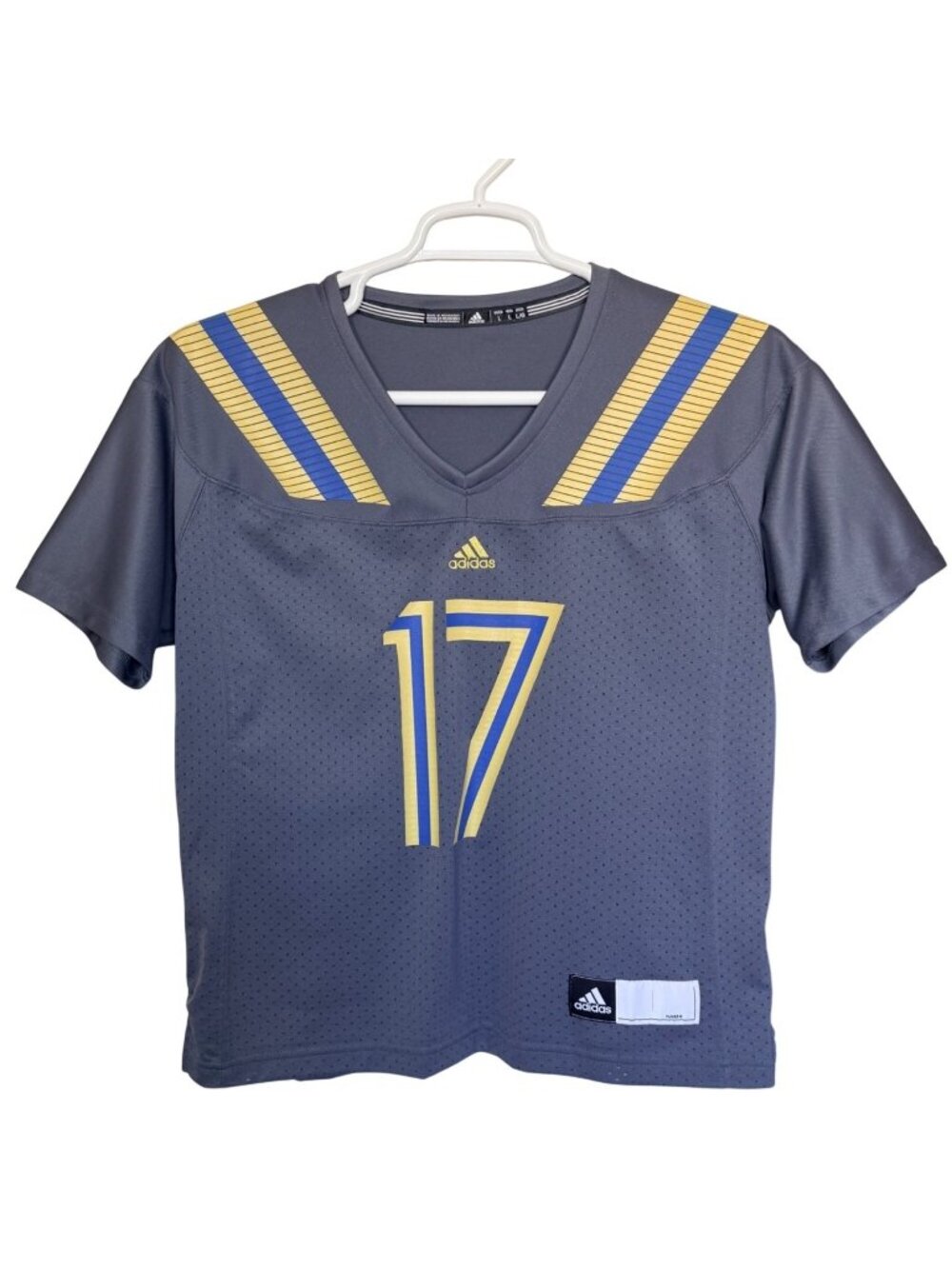 Adidas UCLA Bruins 17 Brett Hundley "LA Steel" Alternate Jersey Grey L
